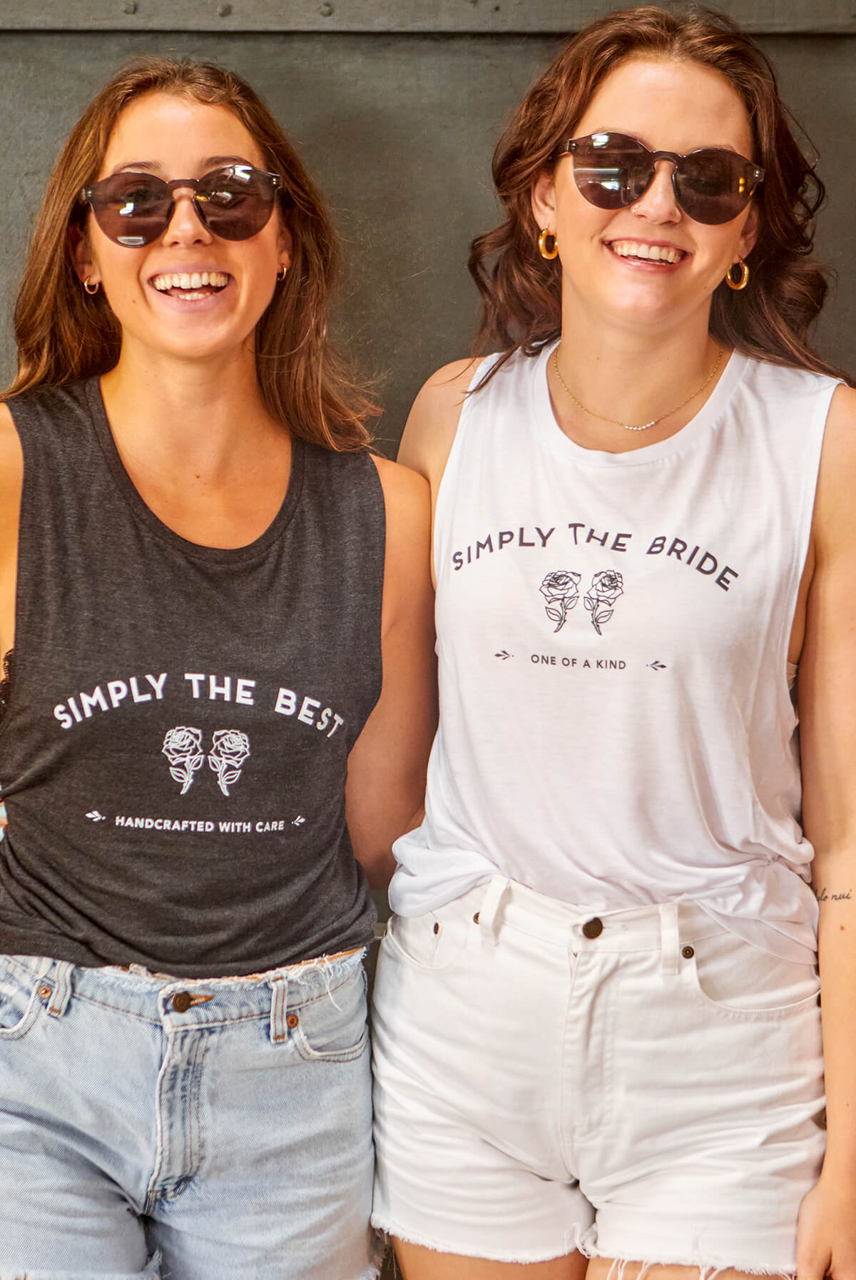 Simply the Bride | Simply the Best - Bachelorette Party Flowy Muscle Tanks