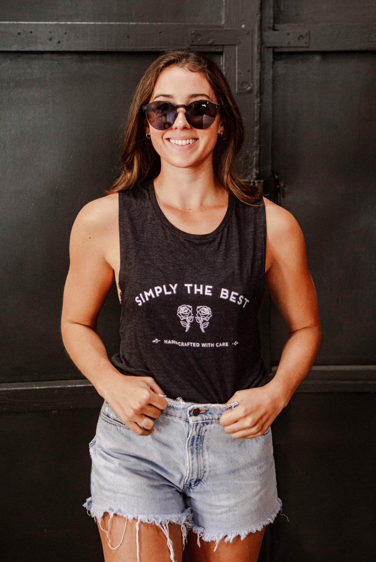 Simply the Bride | Simply the Best - Bachelorette Party Flowy Muscle Tanks